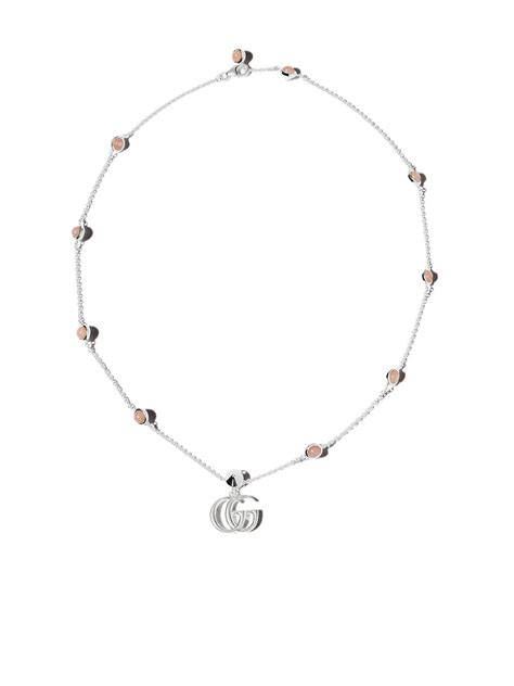 gucci double g pearl necklace|Double G mother.